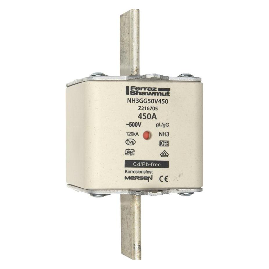 Lindner LIN 1B386. NH-Sicherungseinsatz SFUE Gr 3 450A 38W 500VAC (450 A) (Z216705)