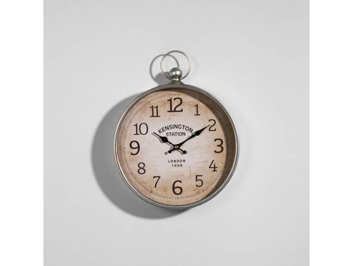 Wanduhr aus Stahl im Taschenformat, 30 x 40 cm