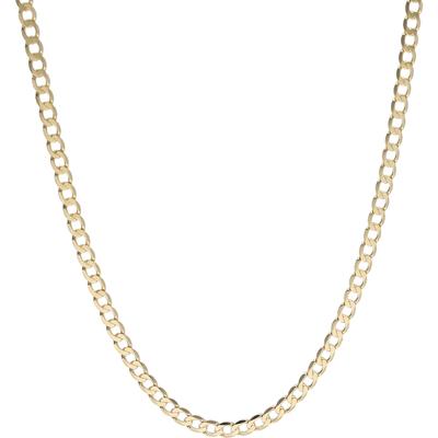 Panzerkette LUIGI MERANO "Panzerkette, massiv, Gold 585" Gr. 55, gold, Halsketten, Herren, 55cm, Gelbgold 585, Panzerkette, Topseller