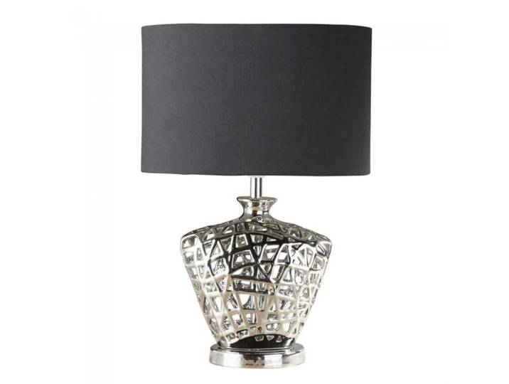 Schemerlamp Network chroom met zwart Searchlight - EU4552CC