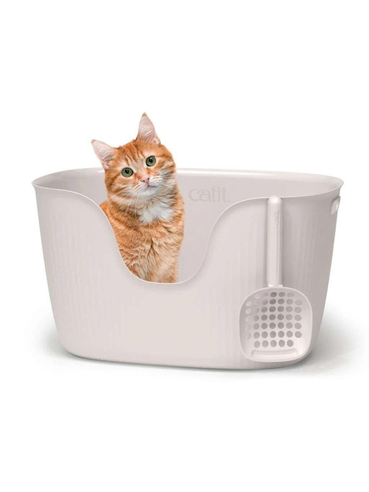 Catit LOO Katzentoilette m/Auffangschaufel, Weiß