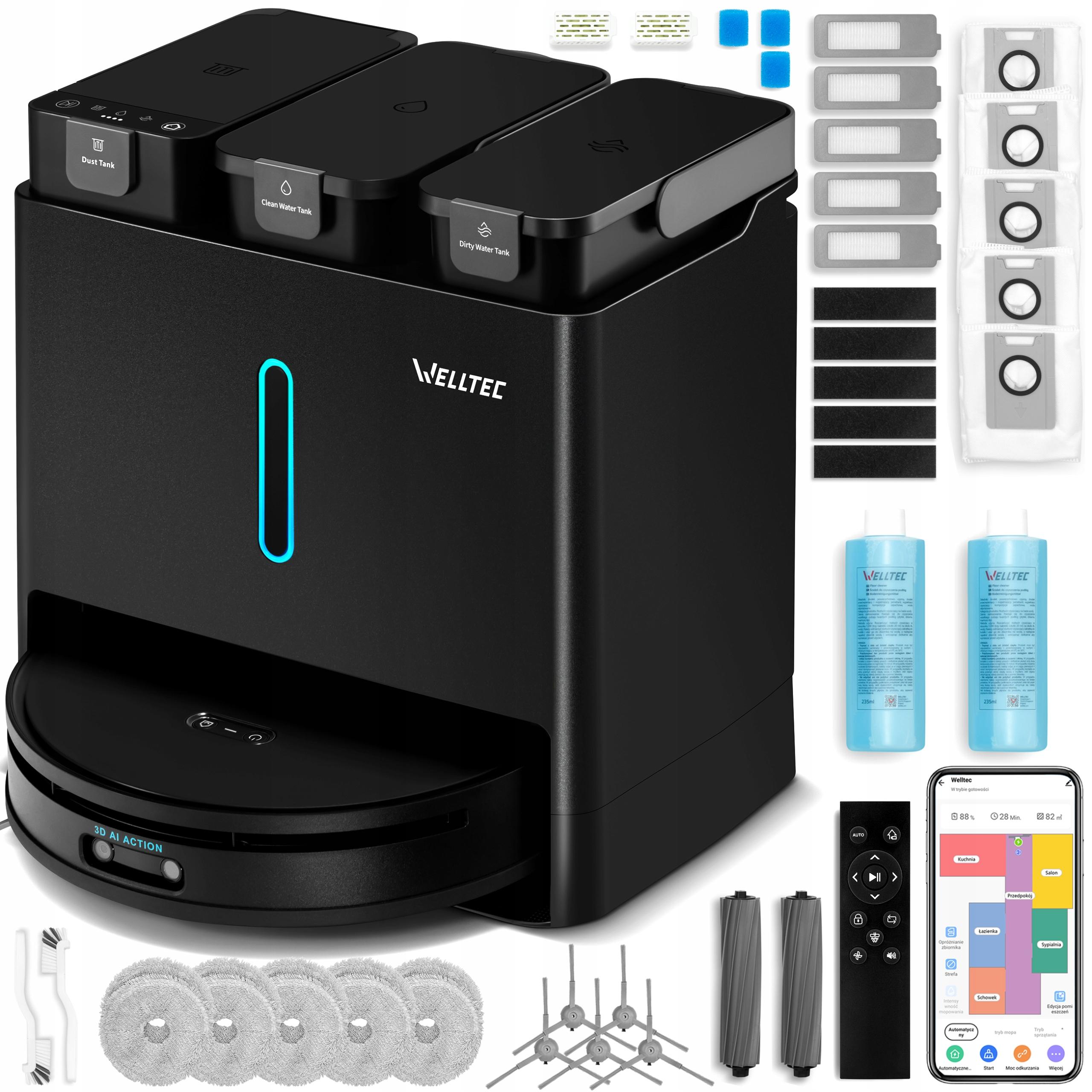 Welltec R10 Ultra Saug- und Wischroboter mit 8-in-1-Station