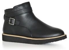 Extra Wide Width Women's Valentina Wide Width Ankle Boot by Cloudwalkers in Black (Size 7 1/2 WW)