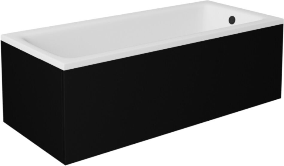 Besco Obudowa CZARNY mat do wanny  Talia 170x75 #OAT-170-PKC