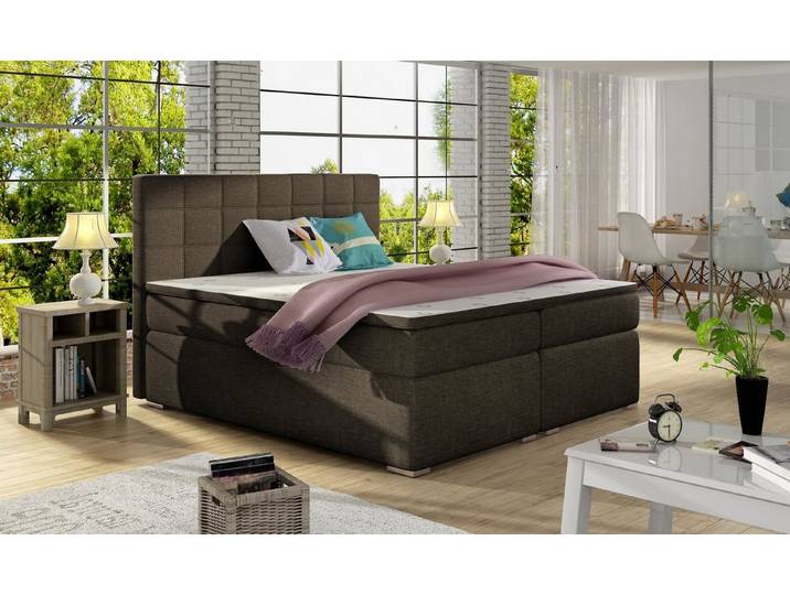 Best for Home Boxspringbett Alice mit Bettkasten & Bonellfederkern inkl. Topper (140x200 160x200 180x200 cm), Handwerksqualität, TOP Preis-Leistungs-Verhältnis