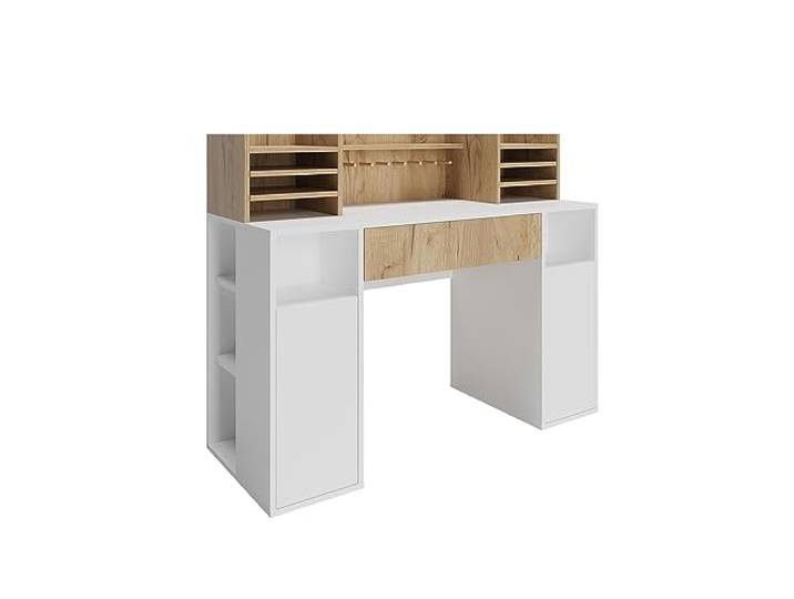 Vicco Bureau, Wit/Sonoma, 126.8 x 50 cm