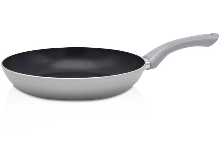 Bratpfanne KRÜGER Aluminium Pfanne London , grau, H:4,3cm Ø:20cm, Pfannen, Bratpfanne, für Induktions-Kochfelder geeignet