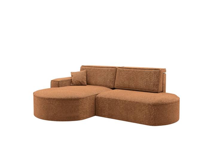Kaiser Möbel Ecksofa Modena Pro - Komfort Und Stil stoff Arena Orange Links, Holz, L-Form, 278x179 cm, Wohnzimmer, Sofas & Couches, Wohnlandschaften, Ecksofas