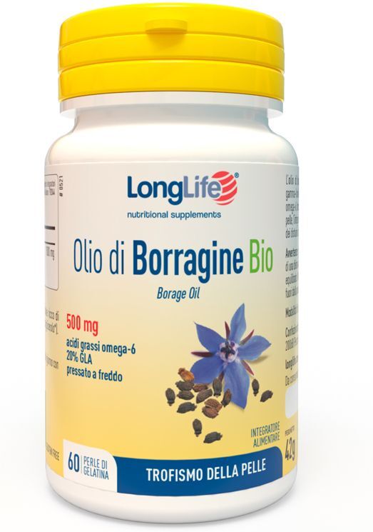 LONGLIFE Srl LongLife Olio di Borragine Bio,60 Perle