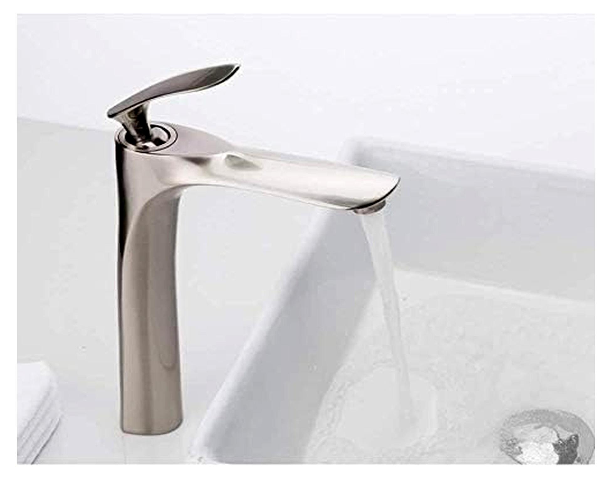 Küchenarmatur von Vigorous, Mischbatterie für Küche und Badezimmer, Messing-Wasserhahn für das Waschbecken, Mischbatterie zur Deckmontage