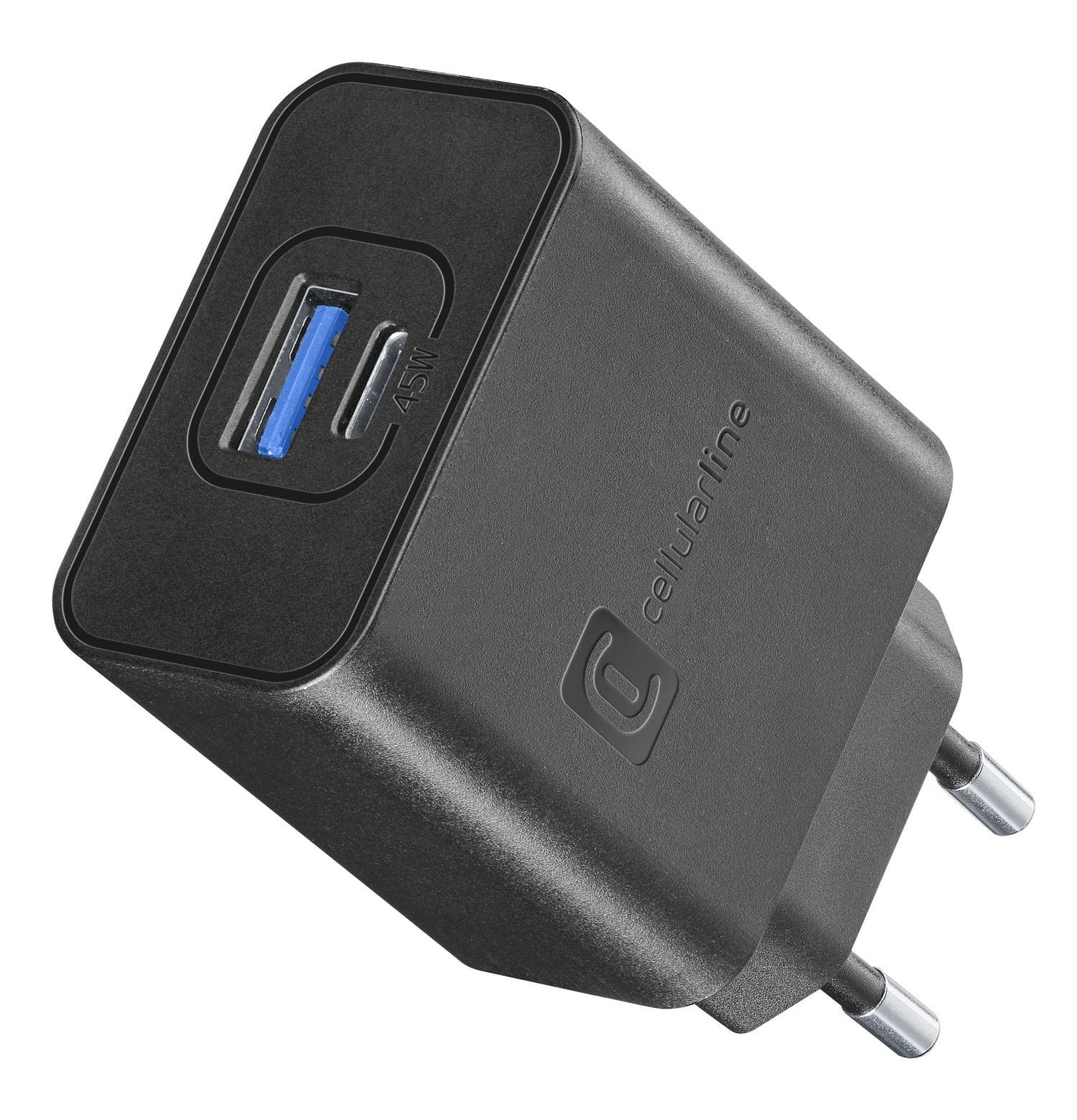 Cellular Line Dual Super Fast Charger 45W - Samsung ACHSMUSB2PD45WK