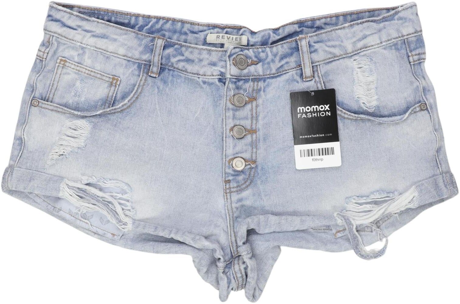 Review Damen Shorts, Hellblau, Gr. M, kein / Etikett - Second Hand