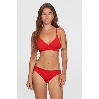 Bandeau-Bikini O'NEILL "ESSENTIALS BAAY MAOI BIKINI SET", Damen, Gr. 42, N-Gr, rot (rot coat), Obermaterial: 85% Polyamid, 15% Elasthan, Bikini-Sets, Cheeky Bikinihosen, mit abnehmbaren Polstern