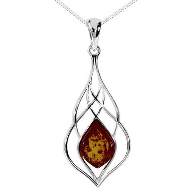 Kette mit Anhänger OSTSEE-SCHMUCK "Ostsee-Schmuck Kette mit Anhänger Iben Kette mit Anhänger Iben" Gr. 45, silber, Halsketten, Damen, 45cm, Silber 925 (Sterlingsilber), L: 42