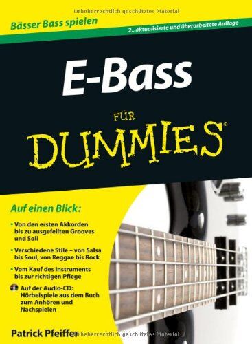 Patrick Pfeiffer - E-Bass für Dummies (Fur Dummies) - Preis vom 09.10.2026 07:28:09 h