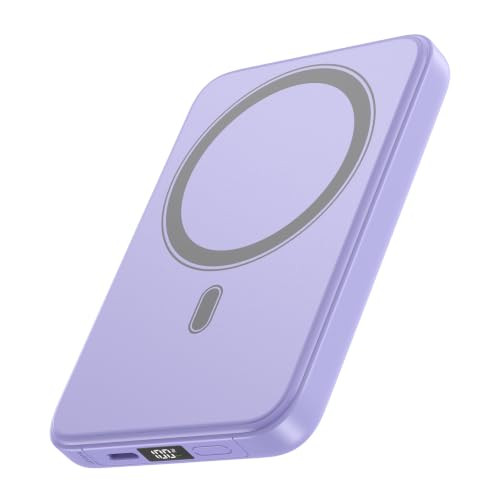 ADDTOP Magnetische Powerbank 10000mAh met 20W PD Snellader en USB-C Draadloze Oplader
