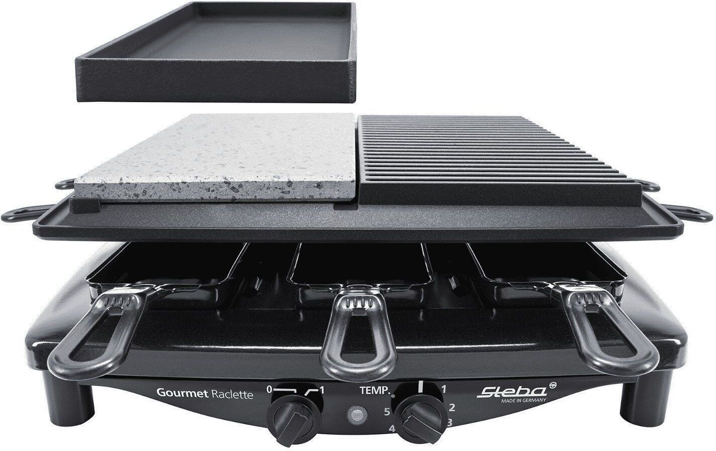 Steba RC 4 Plus Deluxe Raclette   schwarz - Refurbished