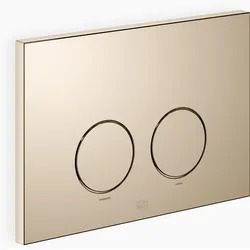 Dornbracht Betätigungsplatte für UP-Spülkasten, rund, 12665979-47, Farbe: Champagne