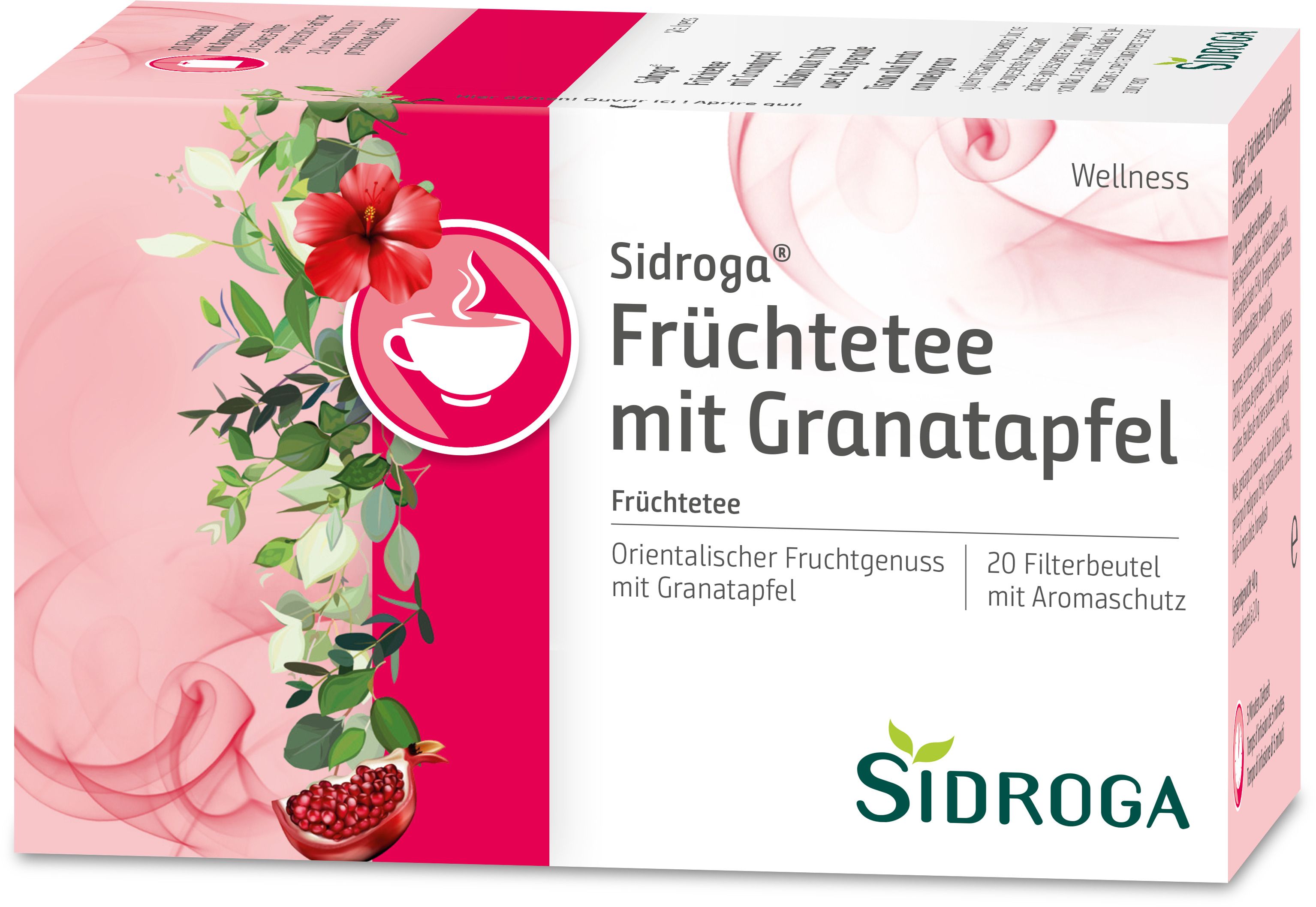 Sidroga Wellness Früchtetee m.Granatapfel Filterb. 20x2 g Tee