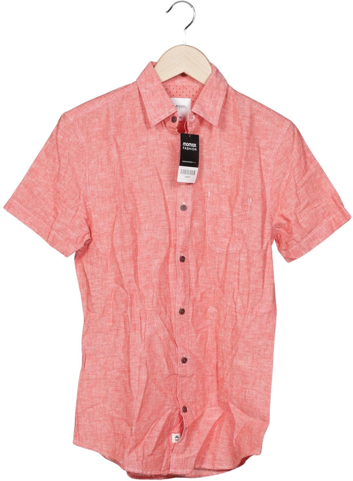 Burton London Burton  London Herren Hemd, Pink, Gr. XS, Leinen / Baumwolle - Second Hand