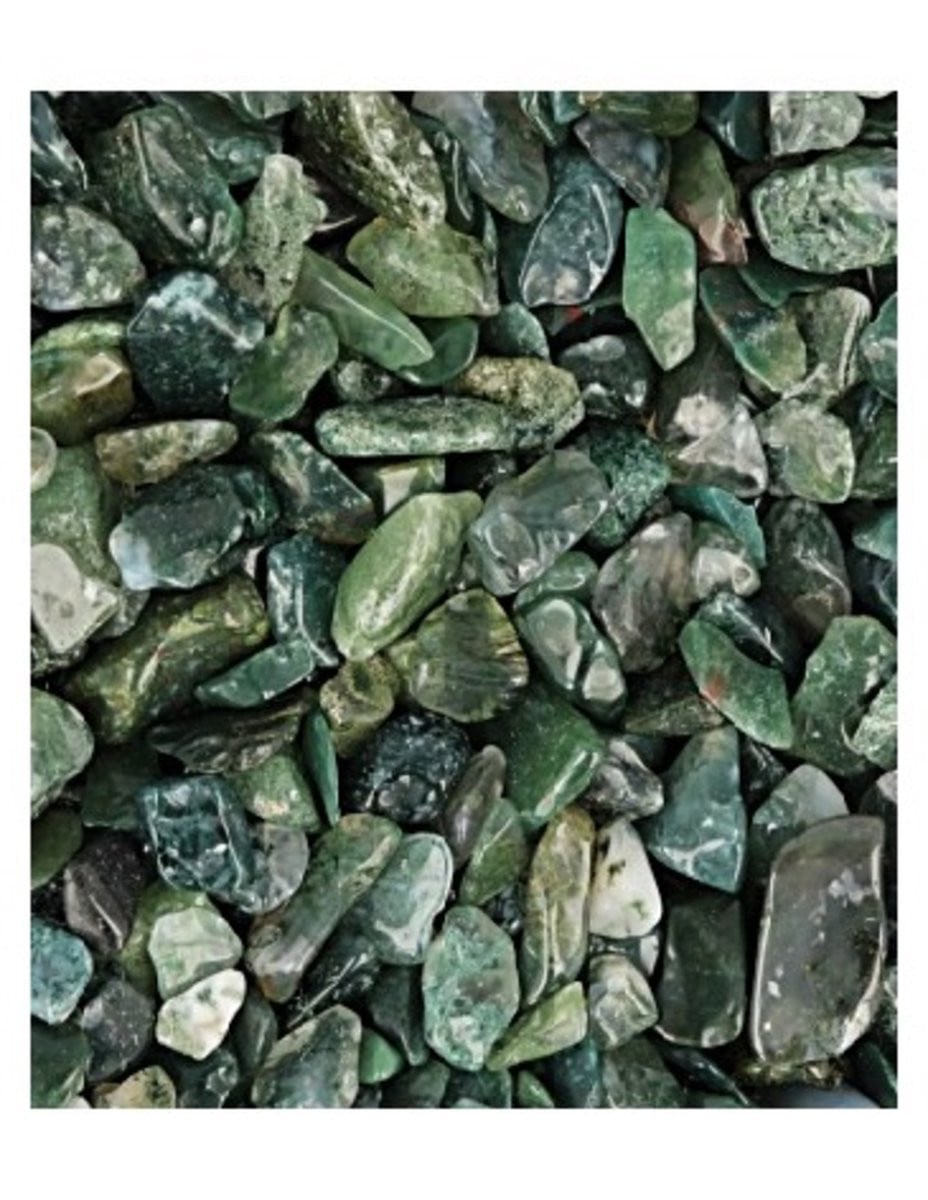 Agaat mos trommelstenen 100 g