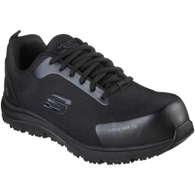 Sicherheitsschuh SKECHERS "ULMUS" Gr. 48,5, schwarz, 48,5, Textil, Schuhe, S3 + ESD, durchtrittsicher, bequem und elektrisch ableitend