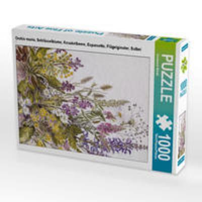 CALVENDO Puzzle Orchis morio, Schlüsselblume, Knackelbeere, Esparsette, Flügelginster, Salbei 1000 Teile Lege-Größe 48 x 64 cm Foto-Puzzle Bild von