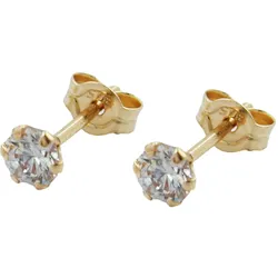 Gallay Ohrstecker Ohrring 3mm Zirkonia 9Kt GOLD