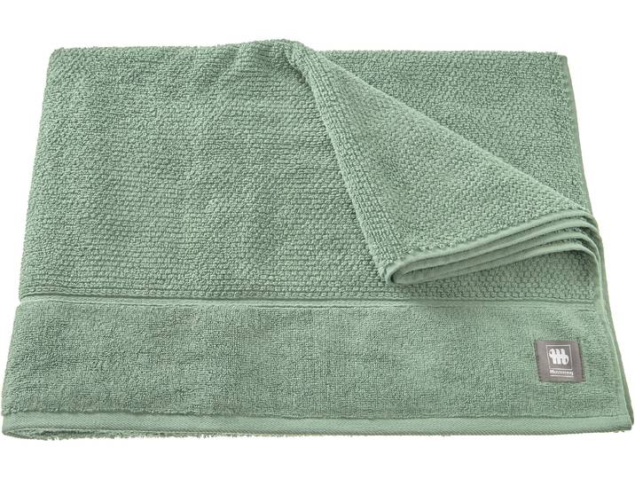 Badetuch MUSTERRING Solid , grün, B:100cm L:150cm, Frottee, Baumwolle, Handtücher, Badetuch, hautschmeichelnde Airtouch Qualität