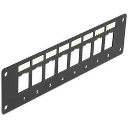 Delock Keystone Halterung 8 Port Panel Einbau