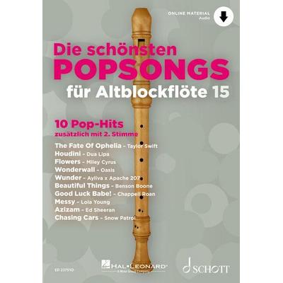 Die schönsten Popsongs für Alt-Blockflöte -