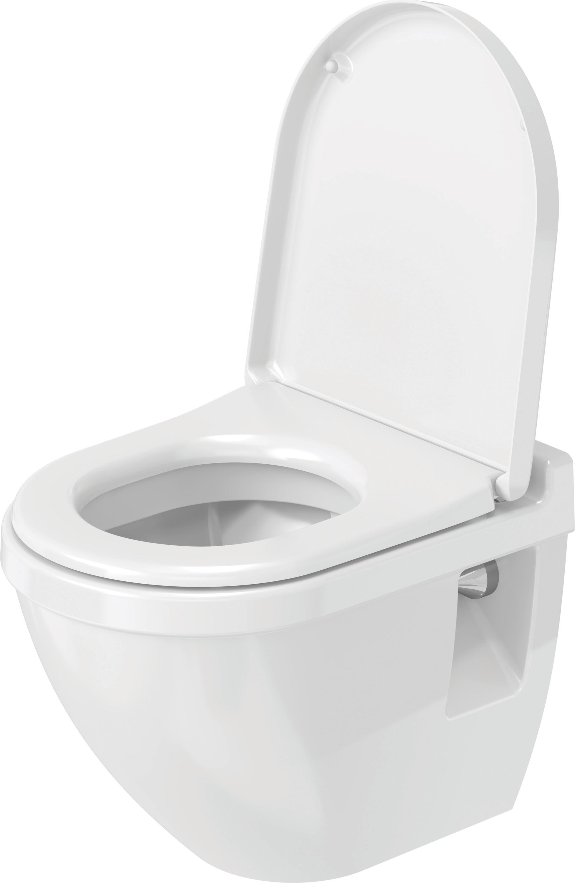 Duravit Wand-WC, Tiefspüler Starck 3 Compact 36,5x48cm, 4,5 l, weiß WonderGliss