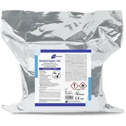 Meditrade Medizid Rapid+  - Desinfektionstücher  aldehydfrei  6 Nachfüllpackungen f. Eimer