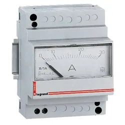 Legrand 004602 Amperemeter analog direkte Messung Messskala:0-30A 4TE