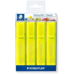 STAEDTLER 364-1P WP4, 4 Stück(e), Gelb, Meißel, Gelb