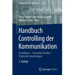 Handbuch Controlling der Kommunikation, Fachbücher von Tobias Langner, Manfred Bruhn, Franz-Rudolf Esch