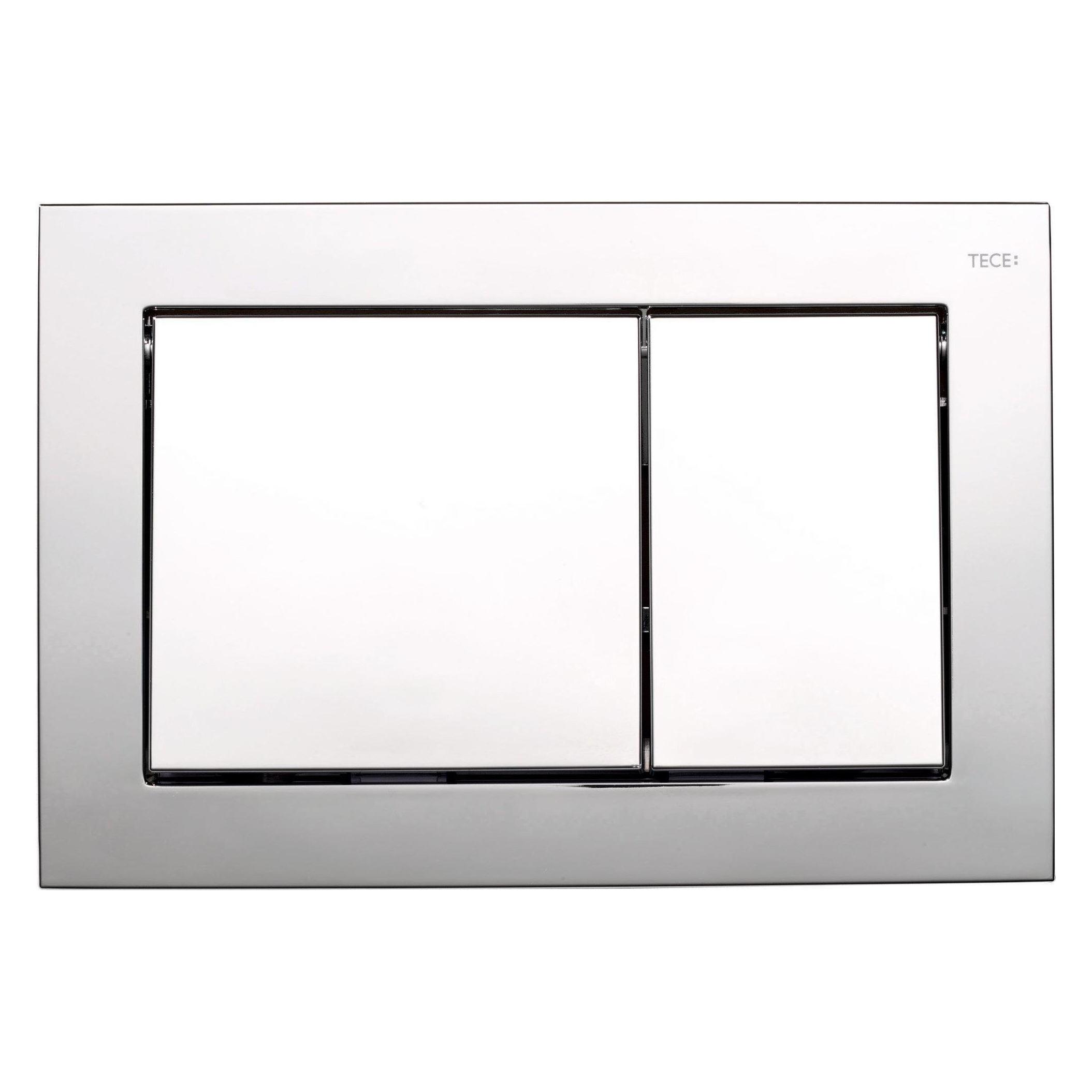 TECE Base WC-Betätigungsplatte für Zweimengentechnik chrom glänzend (B00KCQNVNA)