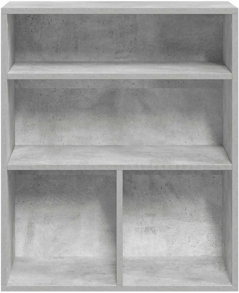 17 Stories Shivin 71.5cm H x 60cm W Bookcase Concrete Grey