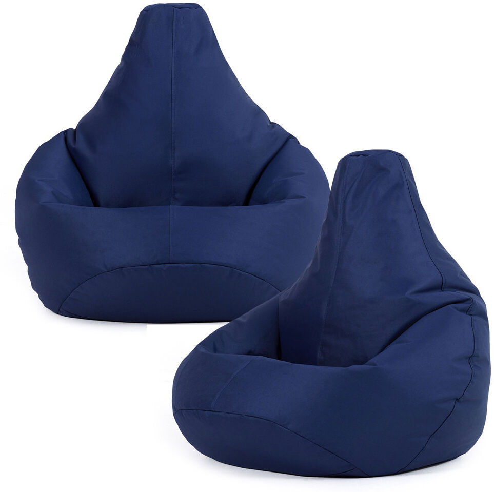 icon Kids Recliner Beanbag Indoor and Outdoor Red Set of 2 Navy Blue Small