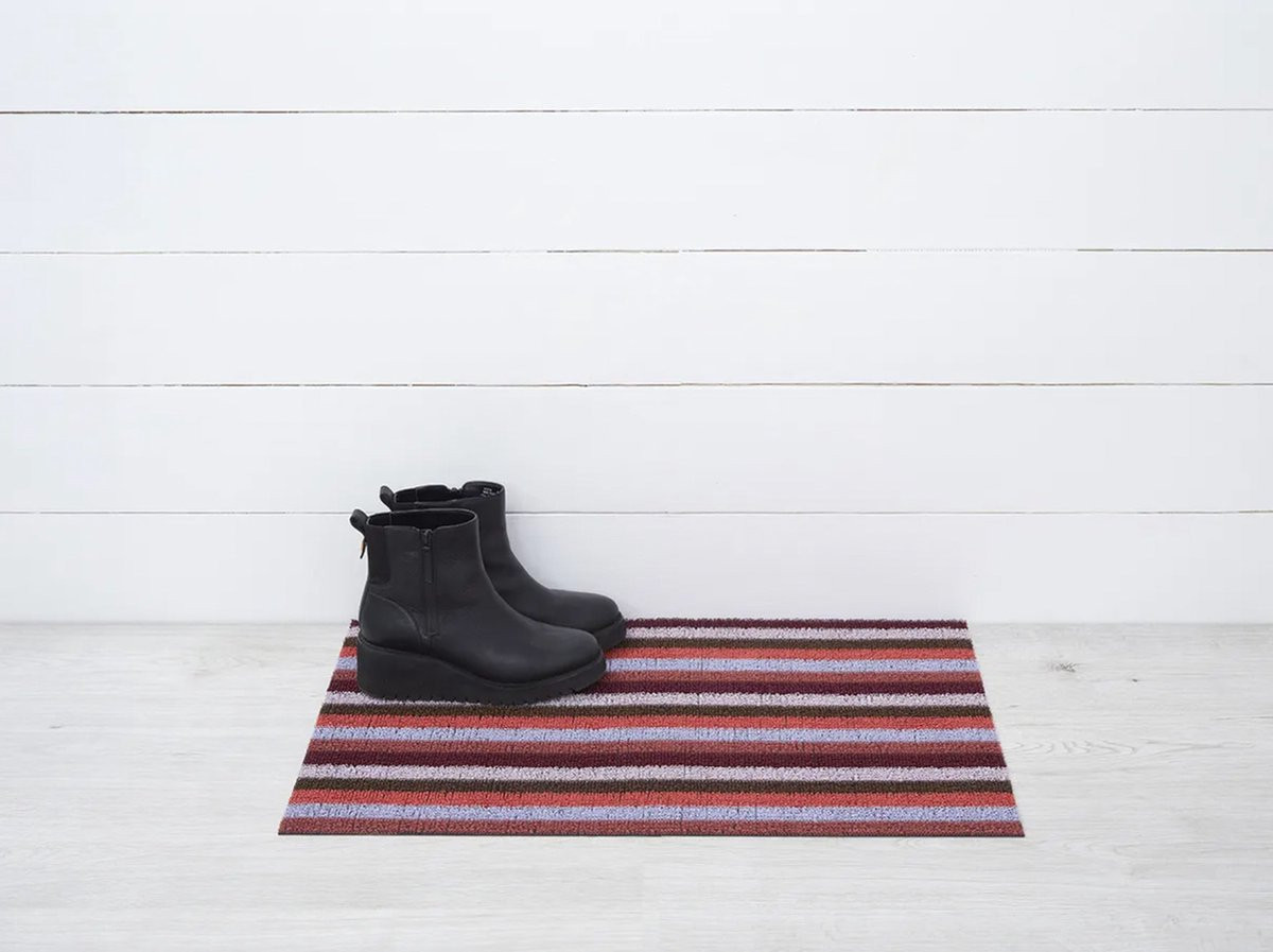 Chilewich Deurmat Even-Stripe Berry 46 x 71 cm