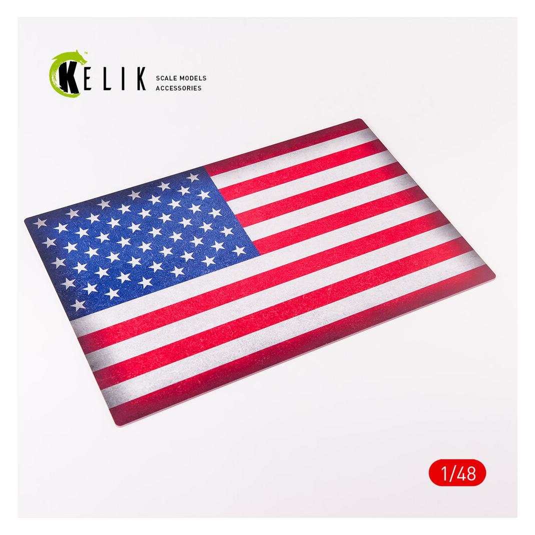 Kelik USA Flag - Acrylic 3 mm (410 x 270 mm) (410 g) (27 x 41 cm) (KS48032)