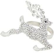 Saro Lifestyle Beaded Reindeer Napkin Ring (Set of 4)