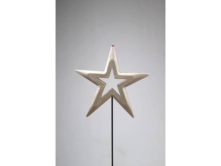 Dekostern AM DESIGN aus Holz , silber (weiß), B:9cm H:88cm T:44cm, Holzwerkstoff, Dekosterne, Dekostern, BxHxT: 9x88x44 cm