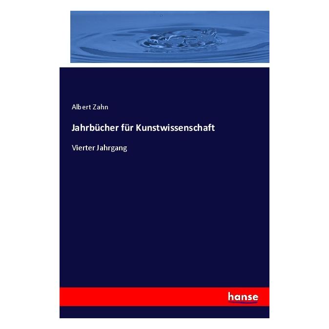 Hansebooks Jahrbücher für Kunstwissenschaft (Deutsch, Softcover, Albert Zahn) (56937654)