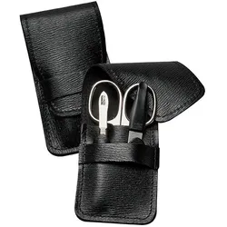 Titania, Nagelpflegegerät, Manikür-Etui, Echtleder, 3-teilig