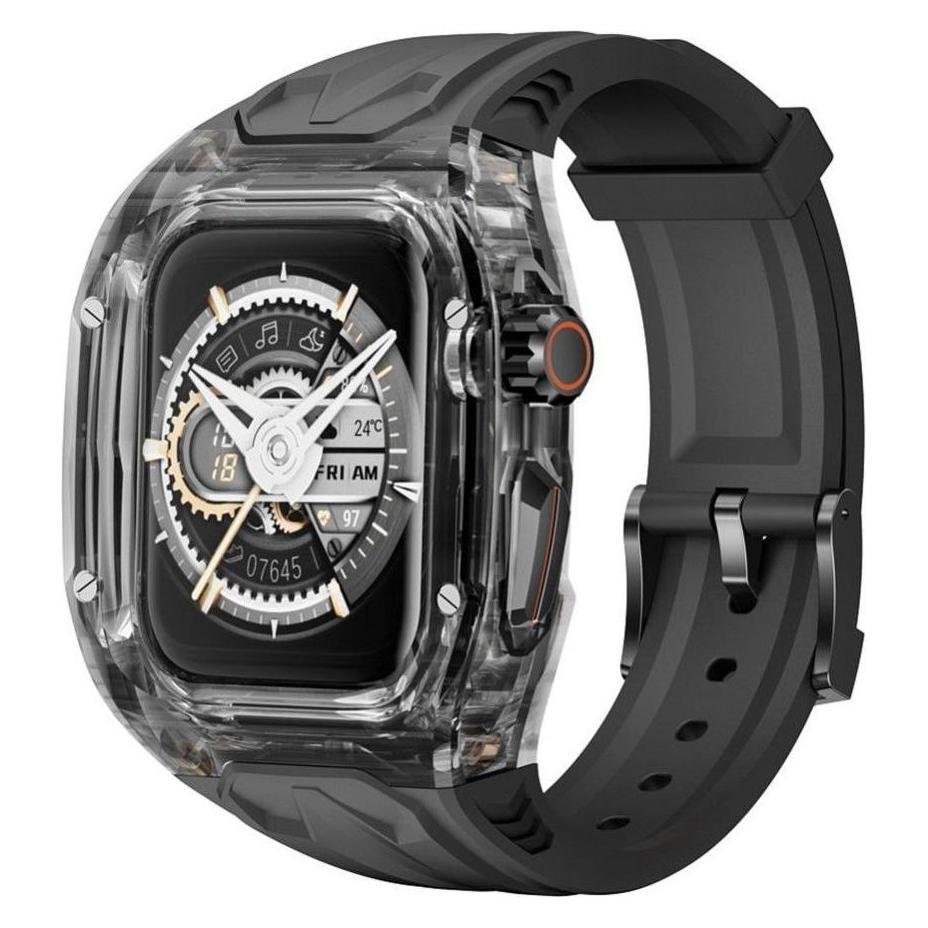 4Kom Strap WiWU WiWU - Wi-WB013 Rambo Watch Band 49mm - black (49 mm, fluorine rubber, Stainless Steel) (54849427)