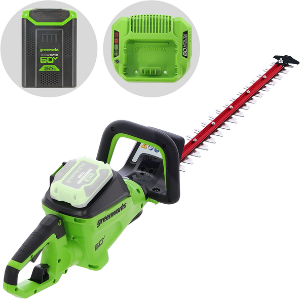 Greenworks HT6606R - Akku-Heckenschere 60 V/2 Ah - 66 cm Messer
