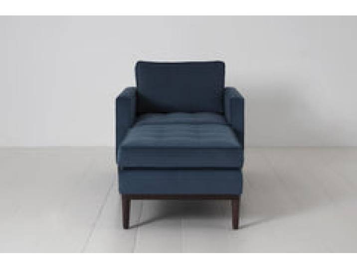 Chaiselongue Model 02, Blaugrün