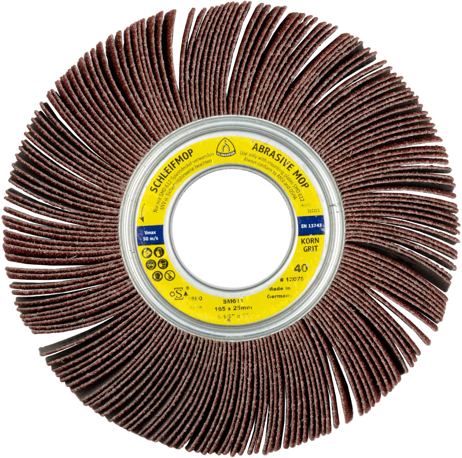 Klingspor SM 611 Schleifmopräder LS 309 X, 300 x 50 x 97,8 mm Korn 320 5:1 paketiert (12296)