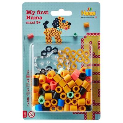 Hama 8984 - My first Hama, Bügelperlen Maxi 3+, Motiv Hund, 100 Stück